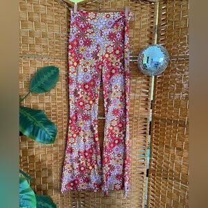 Floral Bell Bottom Pants